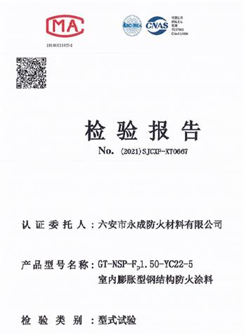 型式實(shi)驗報告